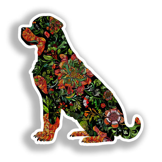 Rottweiler Dog Vinyl Decal Sticker for Car, Laptop, Tumbler and more # A018109-4" x 4"