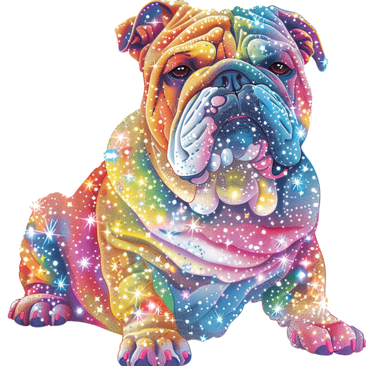Bulldog Dog galaxy majestic Expressive surreal Vinyl Decal Sticker for Car, Laptop, Tumbler and more # F017477