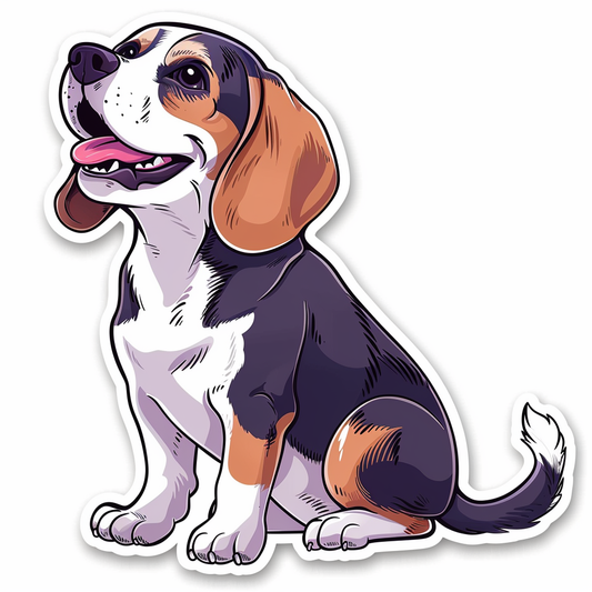 Beagle dog Vinyl Decal Sticker for Car, Laptop, Tumbler and more # F011817