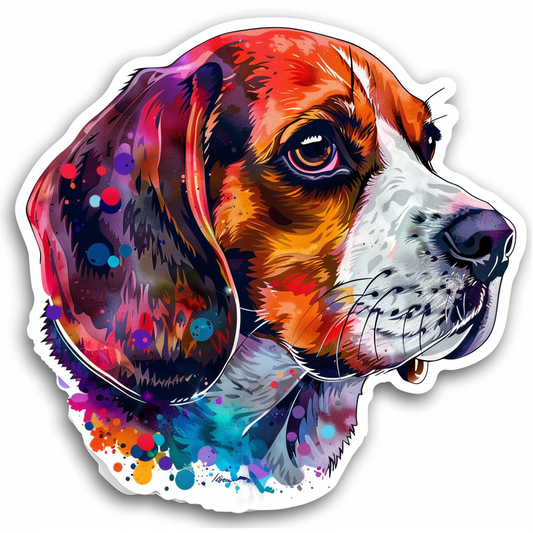 Beagle dog Vinyl Decal Sticker for Car, Laptop, Tumbler and more # F012036