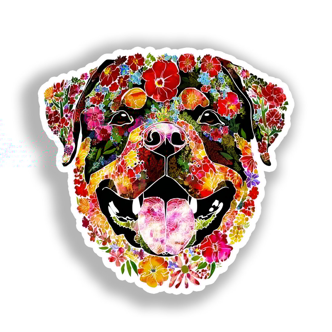 Rottweiler Dog Vinyl Decal Sticker for Car, Laptop, Tumbler and more # A018284-4" x 4"
