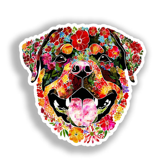 Rottweiler Dog Vinyl Decal Sticker for Car, Laptop, Tumbler and more # A018284-4" x 4"