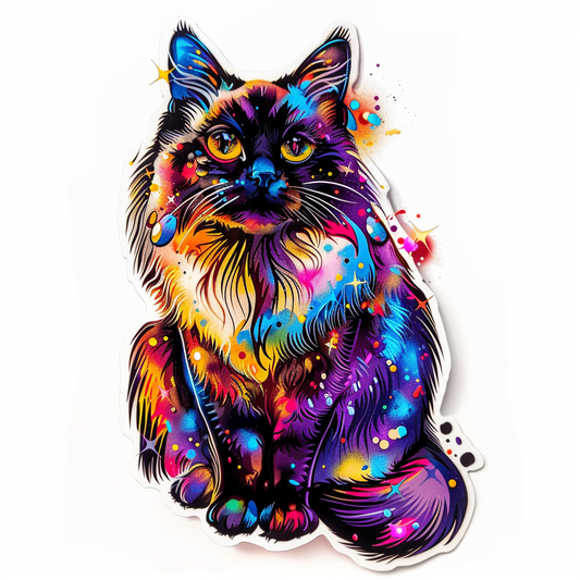 Ragdoll Cat Vinyl Decal Sticker for Car, Laptop, Tumbler and more # F010164