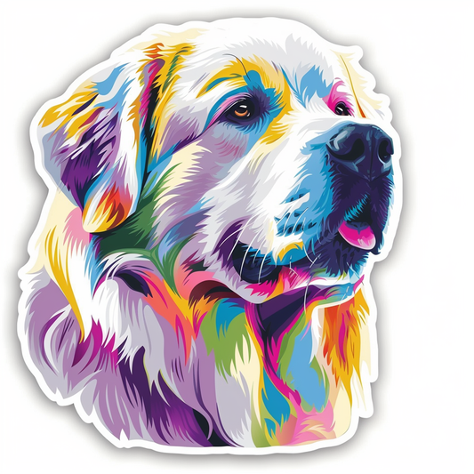 Sticker of Great Pyrenees dog  Vinyl Decal Sticker for Car, Laptop, Tumbler and more # F023605