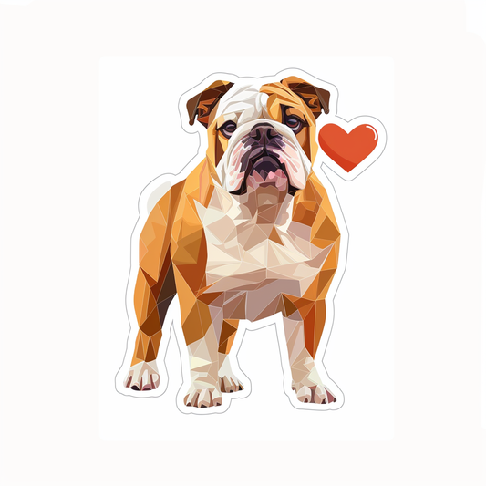Bulldog Dog majestic Expressive surreal Vinyl Decal Sticker for Car, Laptop, Tumbler and more # F017474