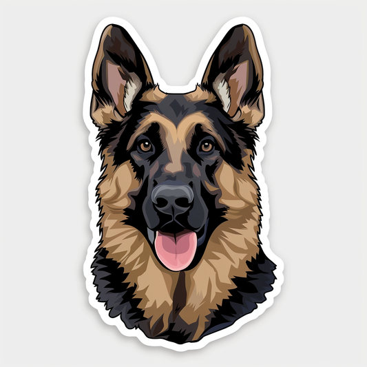 German Shepherd Dog Vinyl Decal Sticker for Car, Laptop, Tumbler and more # F07709