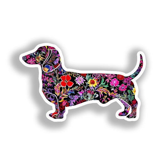 Dachshund Dog Vinyl Decal Sticker for Car, Laptop, Tumbler and more # A019746-4" x 4"