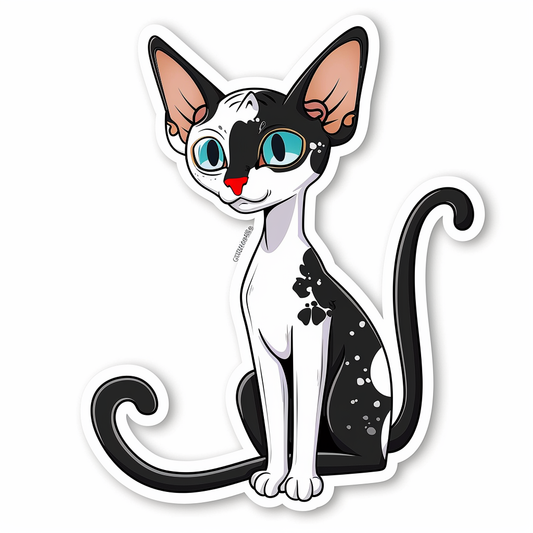 Sphynx Cat Vinyl Decal Sticker for Car, Laptop, Tumbler and more # F07634