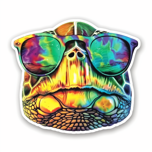 Sticker of a turtle majestic Expressive surreal Vinyl Decal Sticker for Car, Laptop, Tumbler and more # F021966