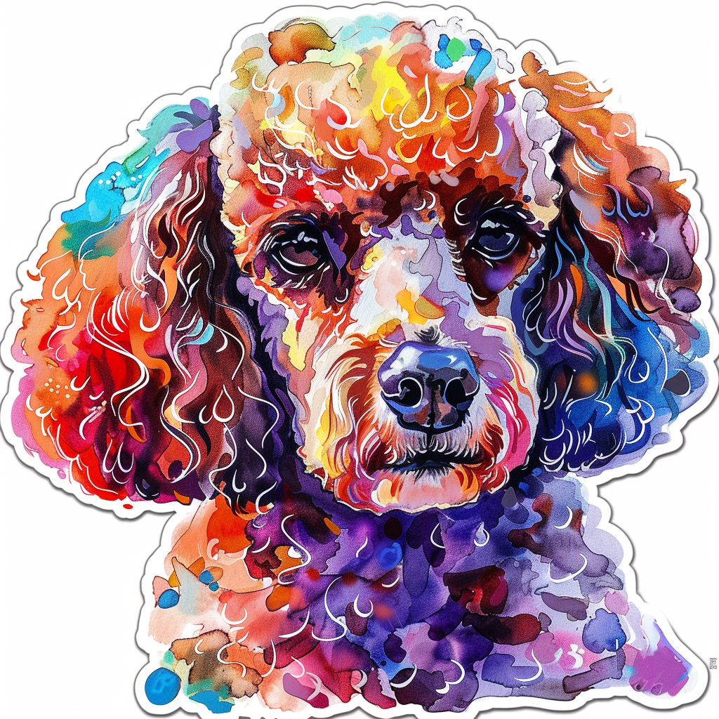 Poodle Dog Vinyl Decal Sticker for Car, Laptop, Tumbler and more # F012626