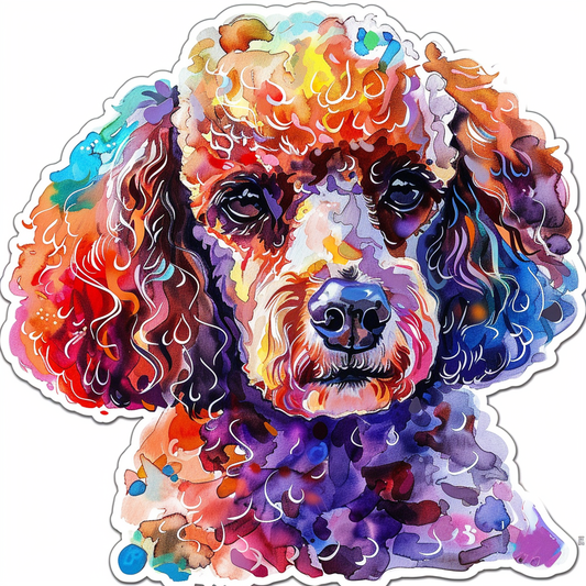 Poodle Dog Vinyl Decal Sticker for Car, Laptop, Tumbler and more # F012626