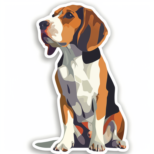 Beagle Dog Vinyl Decal Sticker for Car, Laptop, Tumbler and more # F07519