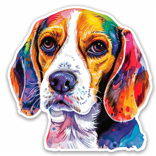 Beagle dog Vinyl Decal Sticker for Car, Laptop, Tumbler and more # F012028