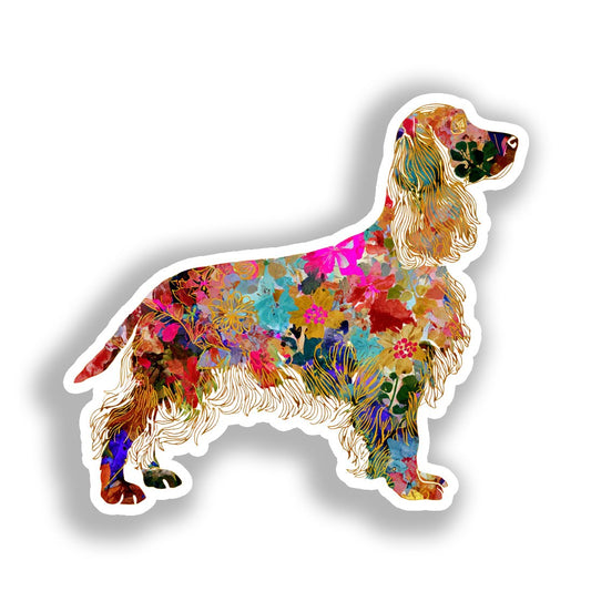 Cocker Spaniel Dog Vinyl Decal Sticker for Car, Laptop, Tumbler and more # A018805-4" x 4"