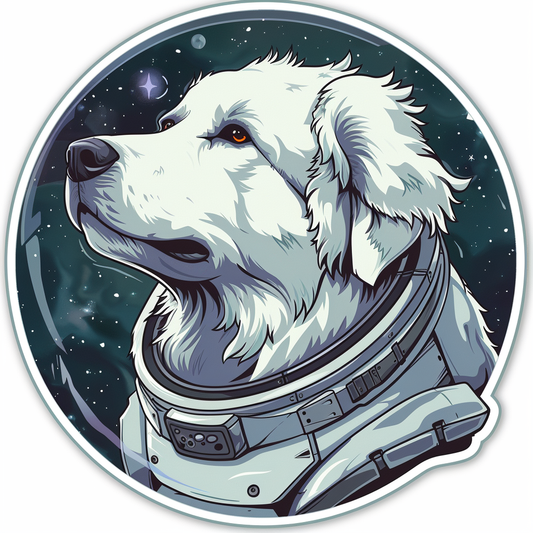 Sticker of Great Pyrenees dog  Vinyl Decal Sticker for Car, Laptop, Tumbler and more # F023621