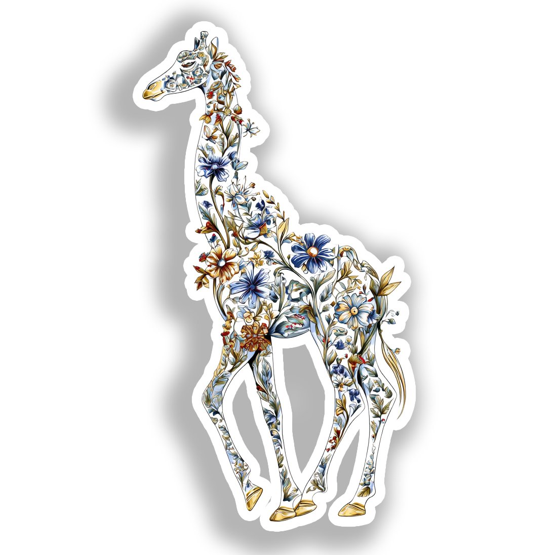 Giraffe Vinyl Decal Sticker for Car, Laptop, Tumbler and more # A019172-4" x 4"