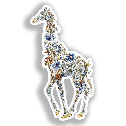 Giraffe Vinyl Decal Sticker for Car, Laptop, Tumbler and more # A019172-4" x 4"