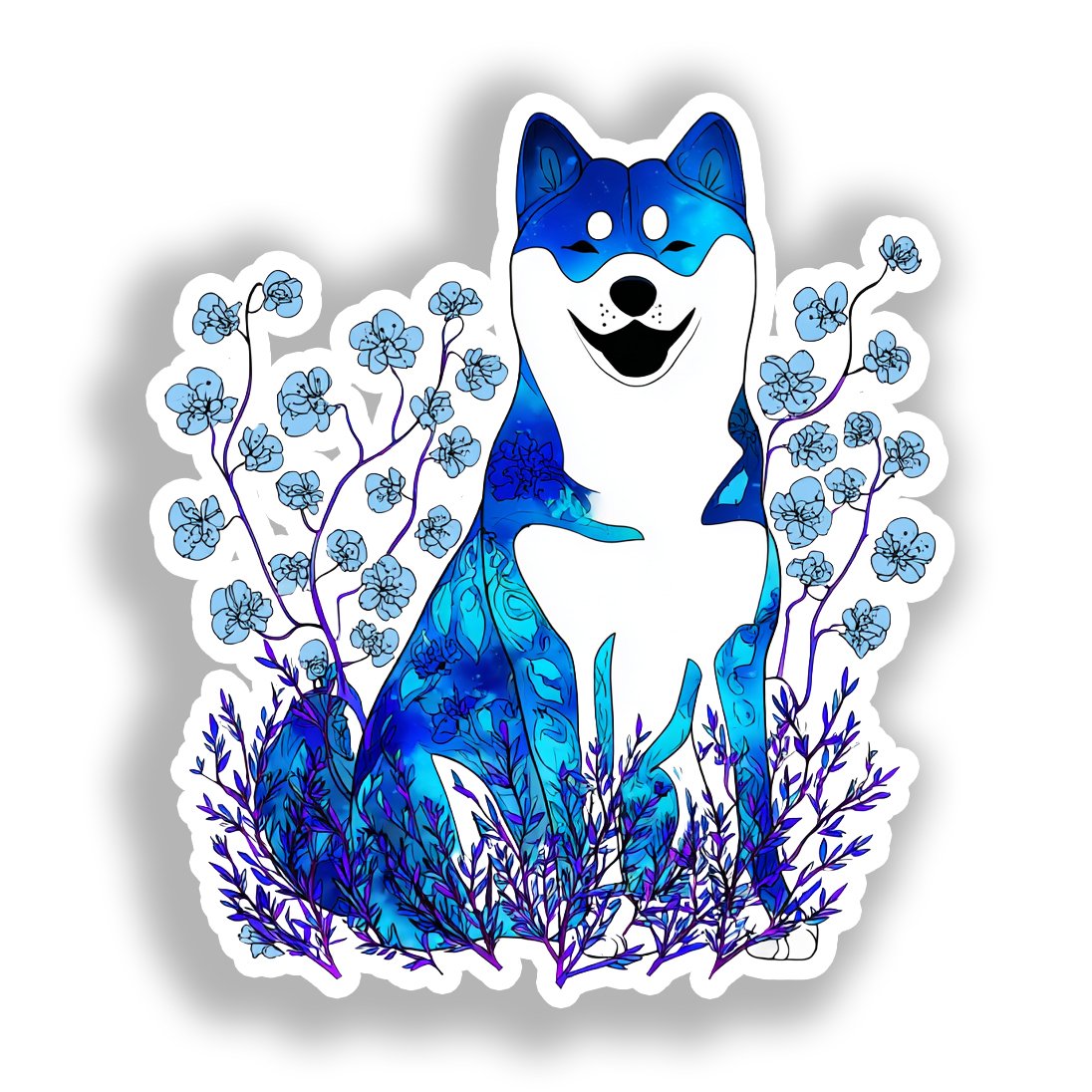 Akita Dog Vinyl Decal Sticker for Car, Laptop, Tumbler and more # A018817-4" x 4"