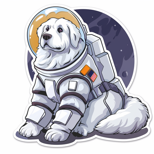 Sticker of Great Pyrenees dog  Vinyl Decal Sticker for Car, Laptop, Tumbler and more # F023679
