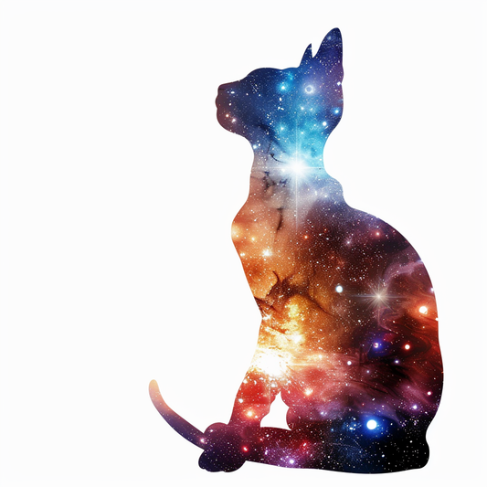 Adorable Cornish Rex Cat Expressive surreal Vinyl Decal Sticker for Car, Laptop, Tumbler and more # F021569-4" x 4"