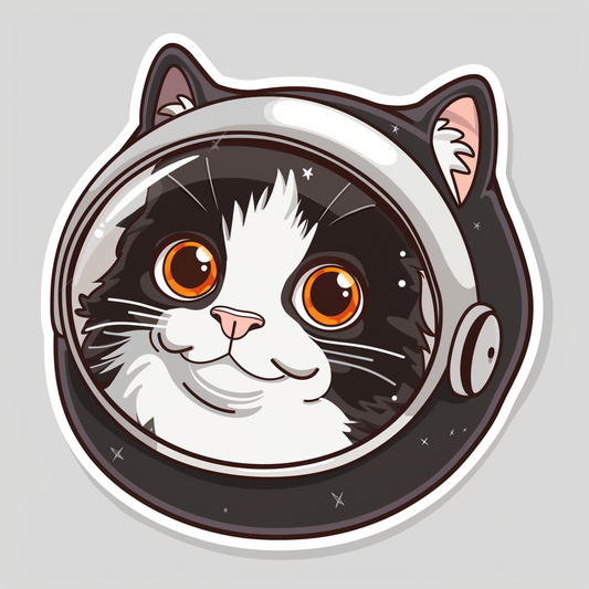 Adorable Turkish Angora Cat  Vinyl Decal Sticker for Car, Laptop, Tumbler and more # F021016-4" x 4"