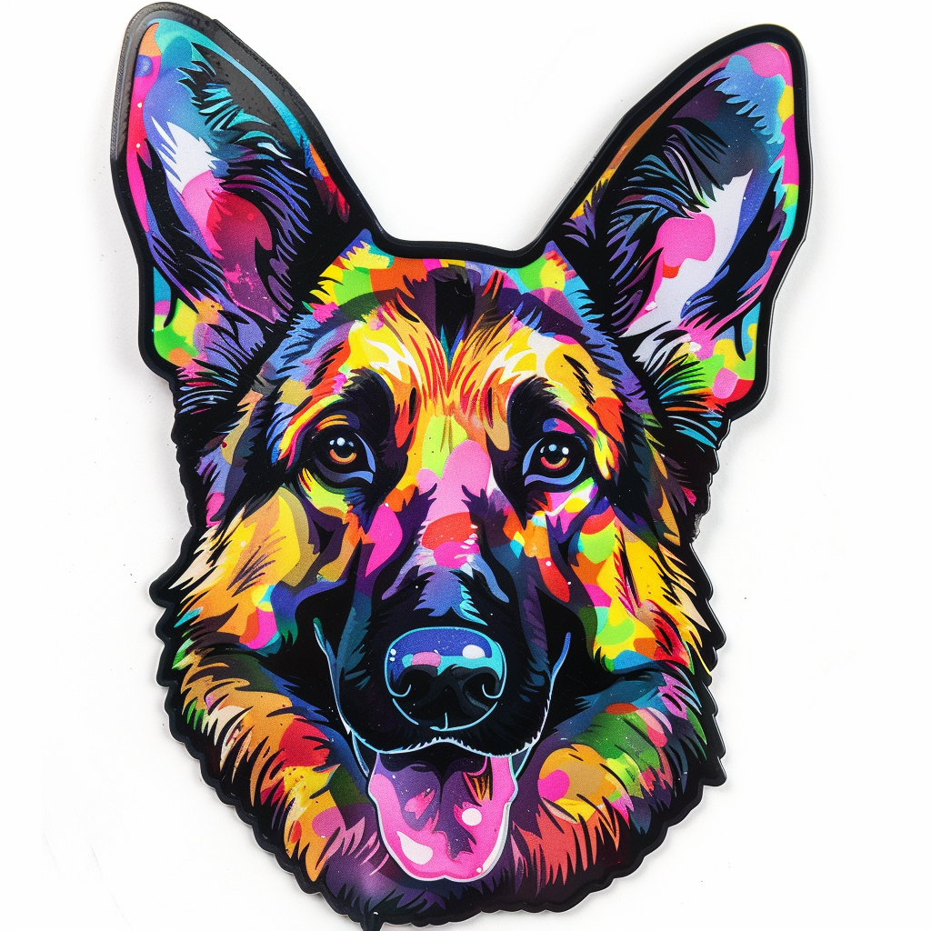 German Shepherd Dog Vinyl Decal Sticker for Car, Laptop, Tumbler and more # F011434
