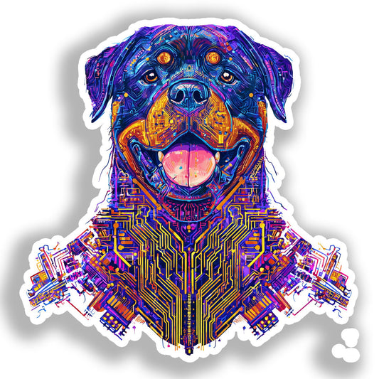 Rottweiler Dog Vinyl Decal Sticker for Car, Laptop, Tumbler and more # A018334-4" x 4"