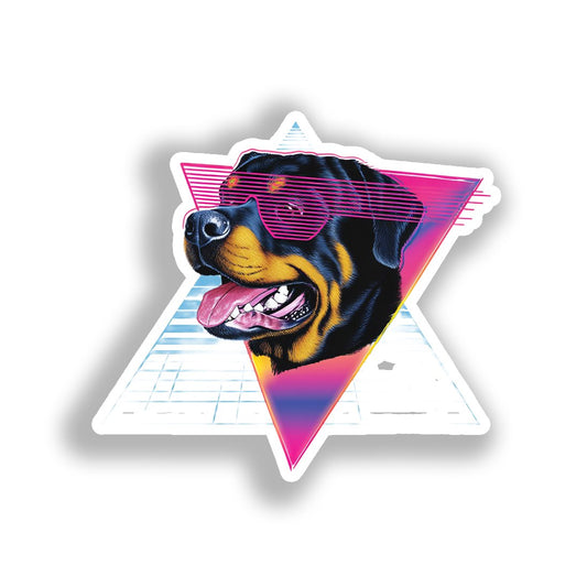 Rottweiler Dog Vinyl Decal Sticker for Car, Laptop, Tumbler and more # A018032-4" x 4"