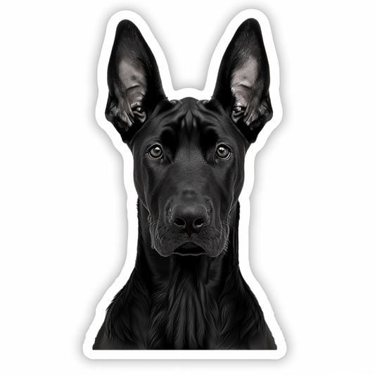 Great Dane Dog Expressive surreal Vinyl Decal Sticker for Car, Laptop, Tumbler and more # F022734