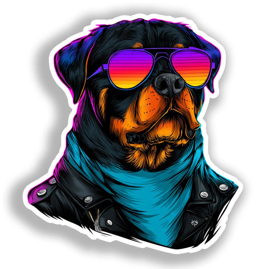 Rottweiler Dog Vinyl Decal Sticker for Car, Laptop, Tumbler and more # A017963-4" x 4"