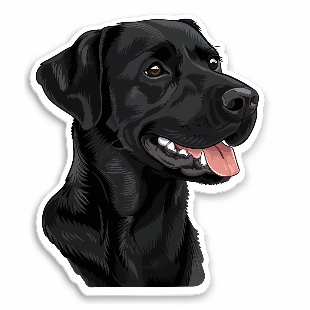 Labrador Retriever Dog Vinyl Decal Sticker for Car, Laptop, Tumbler and more # F07510
