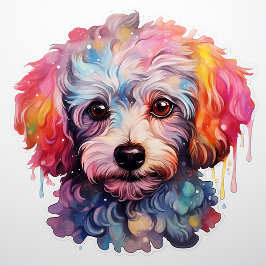 Poodle dog Vinyl Decal Sticker for Car, Laptop, Tumbler and more # F012193