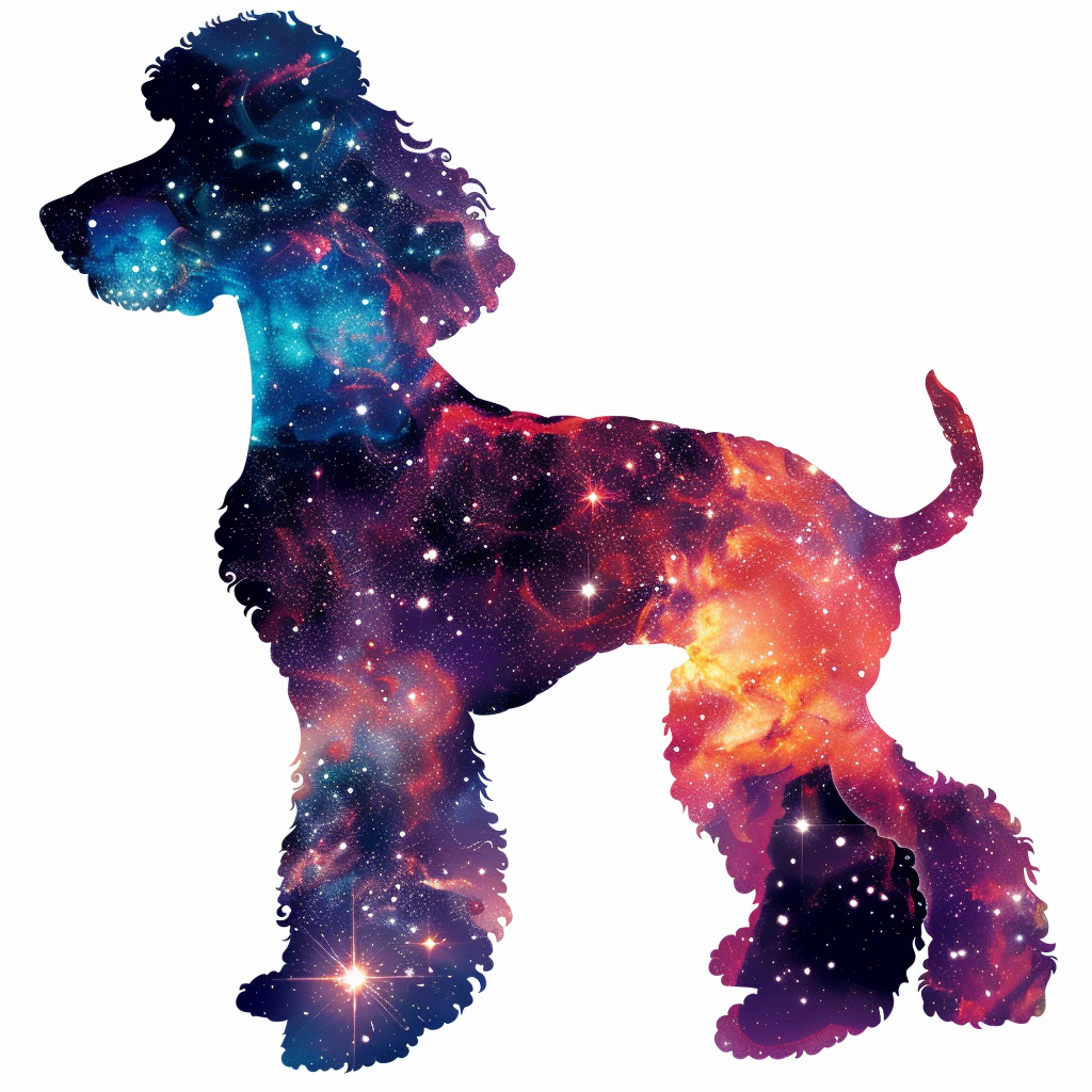 Poodle Dog galaxy Vinyl Decal Sticker for Car, Laptop, Tumbler and more # F012401