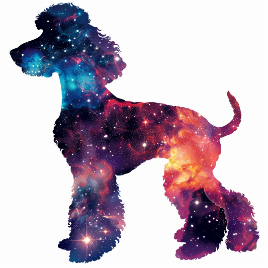 Poodle Dog galaxy Vinyl Decal Sticker for Car, Laptop, Tumbler and more # F012401