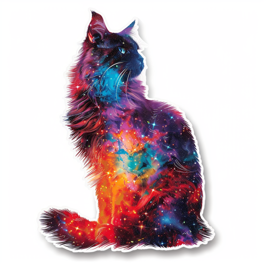 Adorable Turkish Angora Cat  Vinyl Decal Sticker for Car, Laptop, Tumbler and more # F020902-4" x 4"