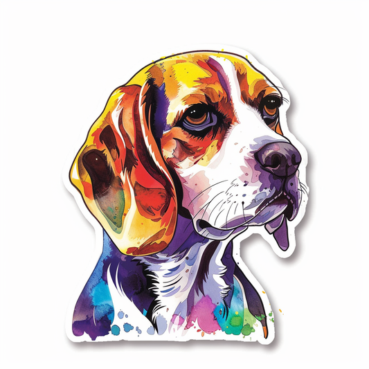 Beagle dog Vinyl Decal Sticker for Car, Laptop, Tumbler and more # F012122