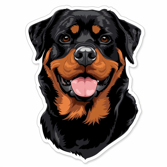 Rottweiler Dog Vinyl Decal Sticker for Car, Laptop, Tumbler and more # F07237