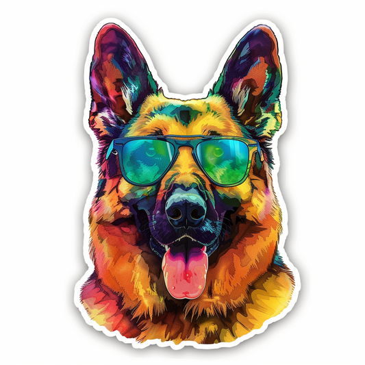 German Shepherd Dog Vinyl Decal Sticker for Car, Laptop, Tumbler and more # F011608