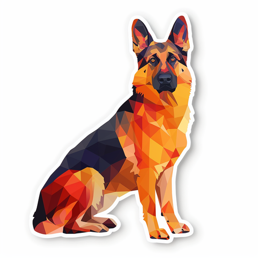 German Shepherd Dog Vinyl Decal Sticker for Car, Laptop, Tumbler and more # F011423