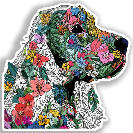 Cocker Spaniel Dog Vinyl Decal Sticker for Car, Laptop, Tumbler and more # A018787-4" x 4"