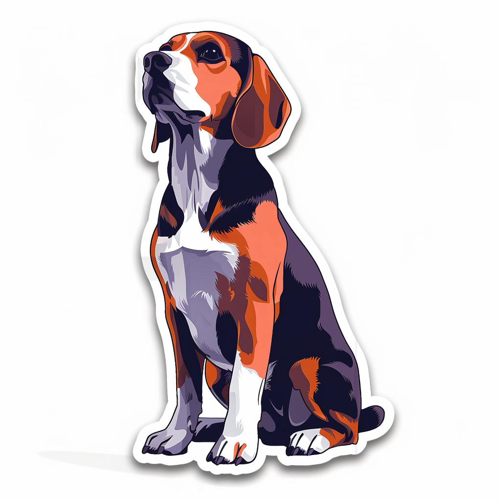 Beagle dog Vinyl Decal Sticker for Car, Laptop, Tumbler and more # F012023