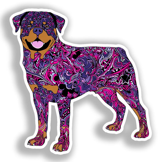 Rottweiler Dog Vinyl Decal Sticker for Car, Laptop, Tumbler and more # A018110-4" x 4"