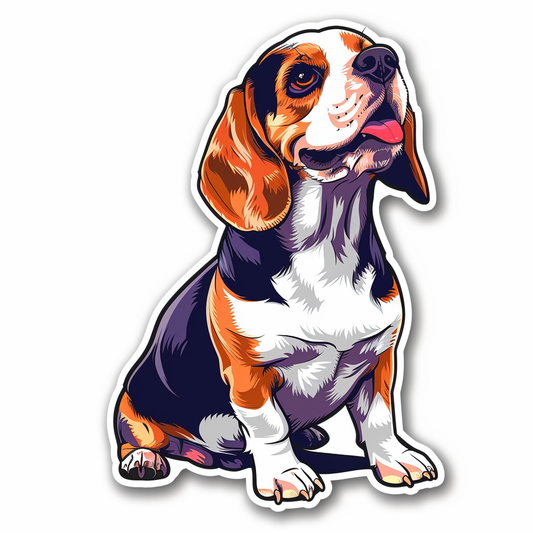 Beagle dog Vinyl Decal Sticker for Car, Laptop, Tumbler and more # F011801