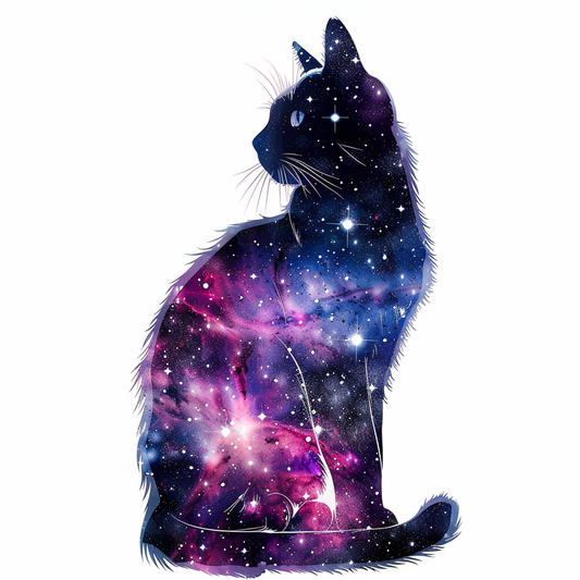 American Shorthair Cat majestic Expressive surreal Vinyl Decal Sticker for Car, Laptop, Tumbler and more # F018894