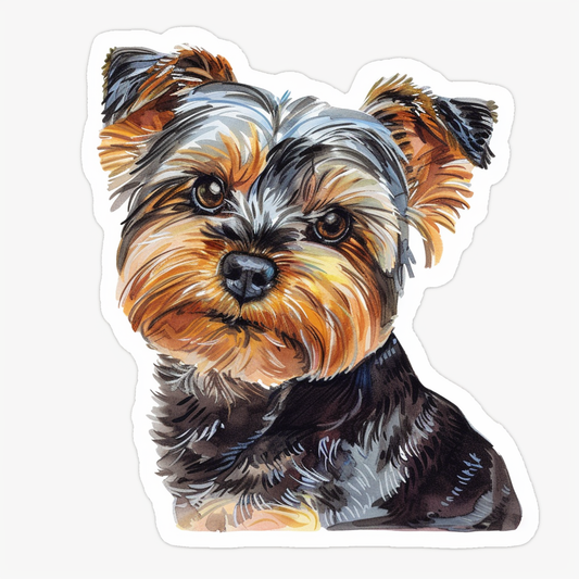 Yorkshire Terrier Dog Vinyl Decal Sticker for Car, Laptop, Tumbler and more # F07151