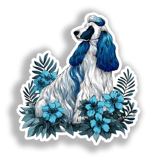 Medium Breed Dog Vinyl Decal Sticker for Car, Laptop, Tumbler and more # A019347-4" x 4"