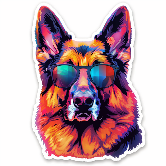 German Shepherd Dog Vinyl Decal Sticker for Car, Laptop, Tumbler and more # F011586