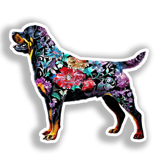 Rottweiler Dog Vinyl Decal Sticker for Car, Laptop, Tumbler and more # A018261-4" x 4"