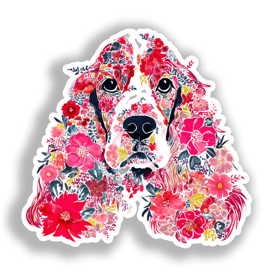 Cocker Spaniel Dog Vinyl Decal Sticker for Car, Laptop, Tumbler and more # A018793-4" x 4"