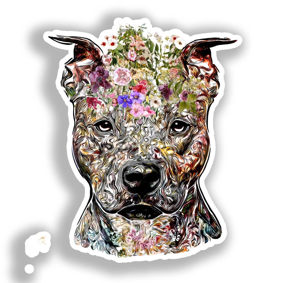 Bull Terrier Dog Vinyl Decal Sticker for Car, Laptop, Tumbler and more # A019122-4" x 4"